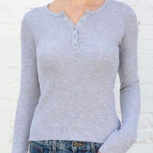 Brandy Melville Ahern Thermal black top
